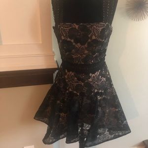 Blondie Nites by Stacy Sklar black lace dress